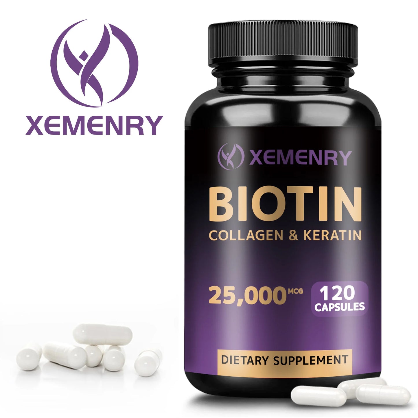 Biotin Collagen Keratin: Hair & Skin Beauty Boost - 120 Caps
