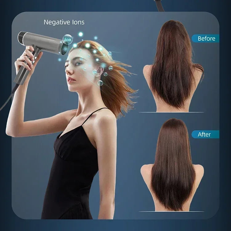 Pro Ionic Hair Dryer 2000W - Fast, Quiet, Efficient